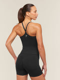 Gymshark Relay Tank with Shelf — Black — 2