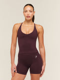 Gymshark Relay Tank with Shelf — Cherry Purple — 1