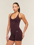 Gymshark Relay Tank with Shelf — Cherry Purple — 3