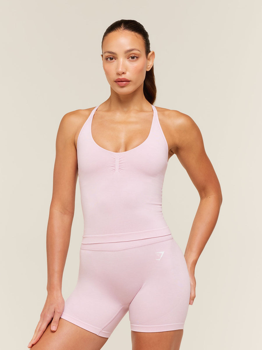 Gymshark Relay Tank with Shelf — Haze Pink — 3