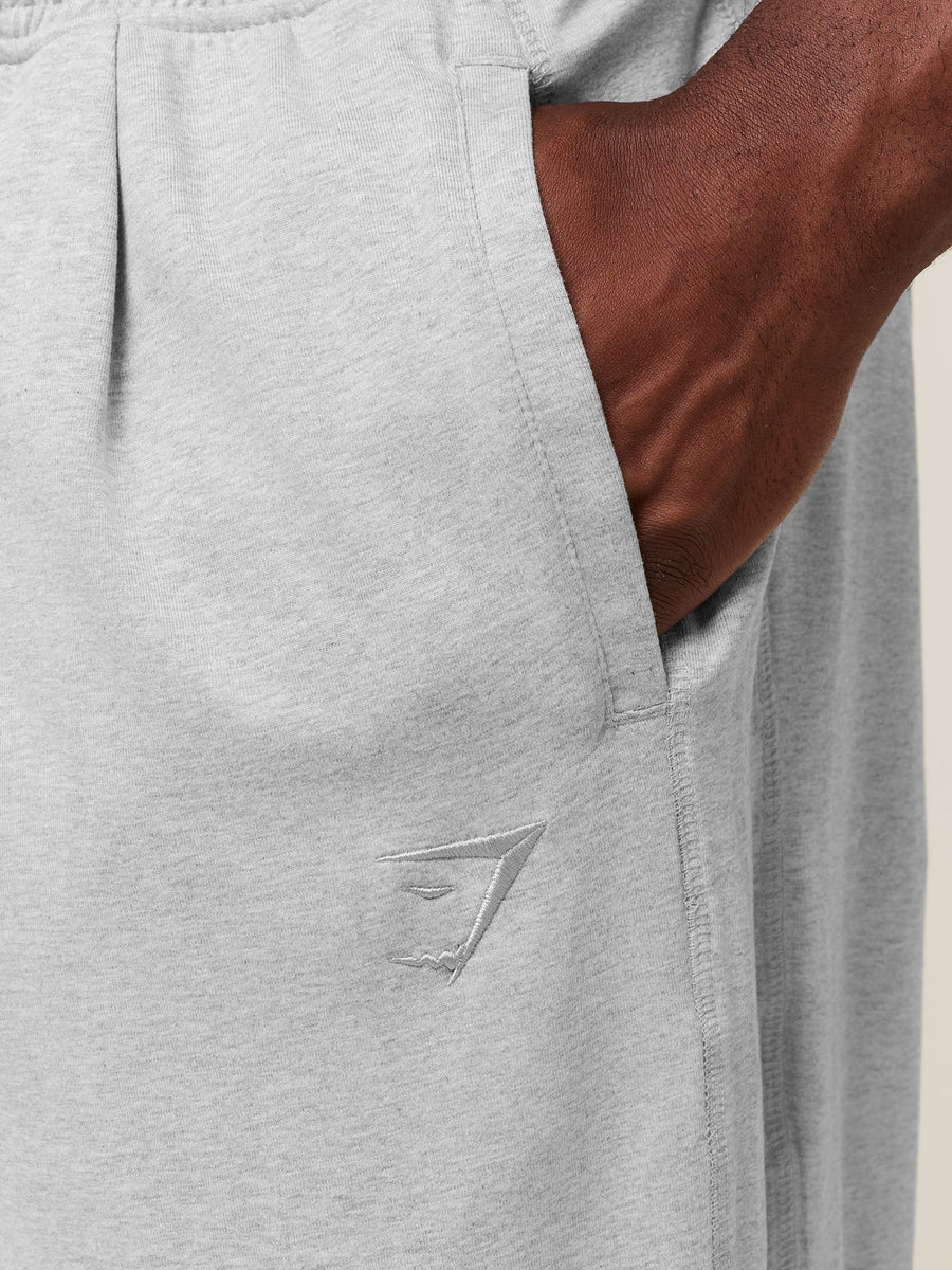 Gymshark Jersey Pumper Pants — Soft Grey Marl — 5