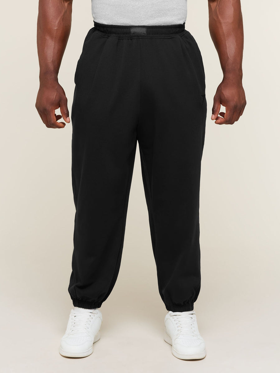 Gymshark Jersey Pumper Pants — Black — 3