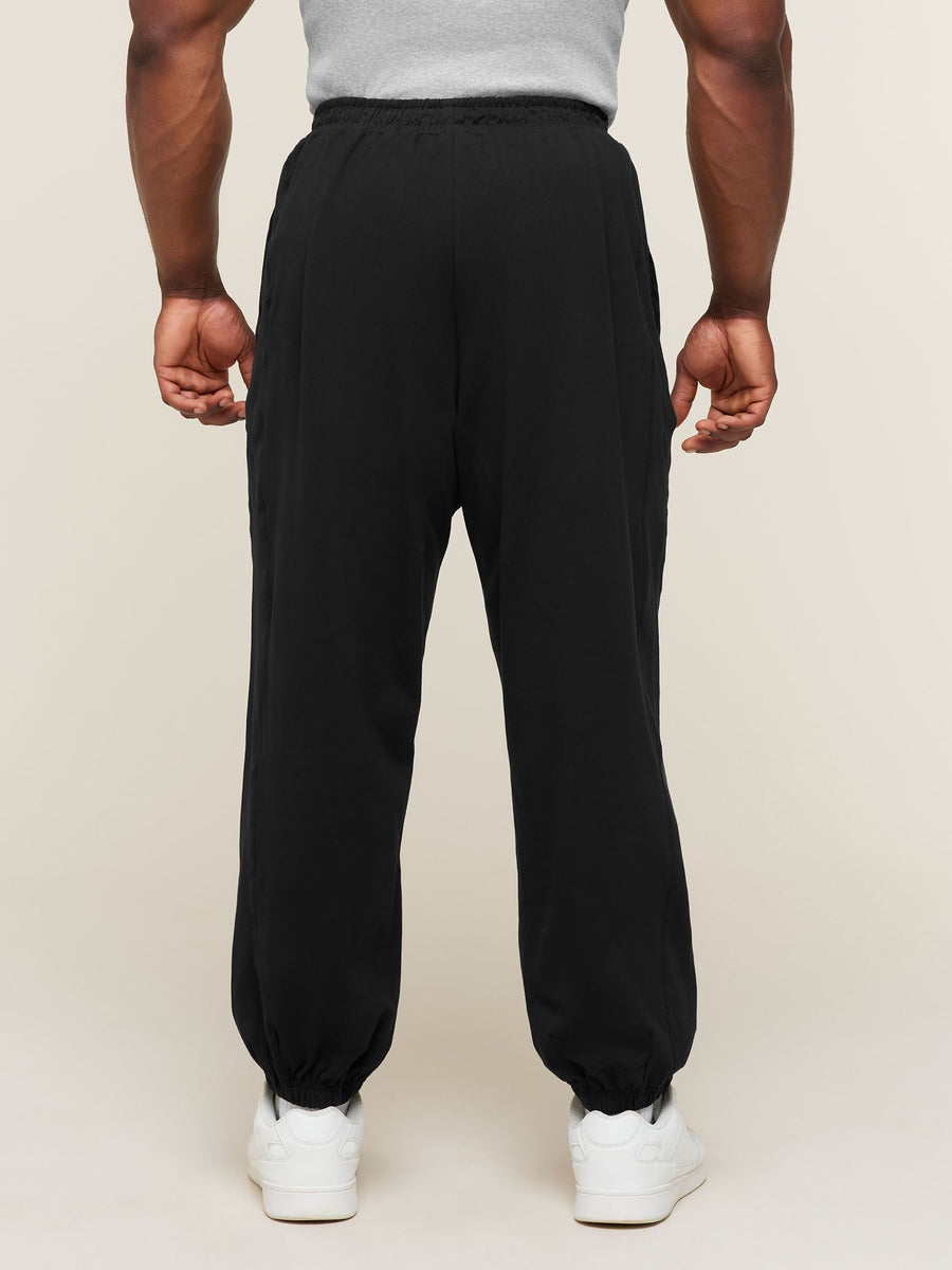 Gymshark Jersey Pumper Pants — Black — 2