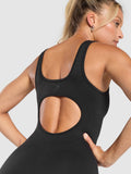 Gymshark Corset Seamless Bodysuit — Black — 6