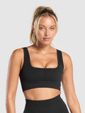 Gymshark Corset Seamless Sports Bra — Black — 1