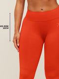 Gymshark Lift Seamless 2.0 Mid-Rise Leggings — Bold Orange — 4
