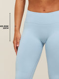 Gymshark Lift Seamless 2.0 Mid-Rise Leggings — Chilled Blue — 4