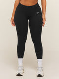 Gymshark Lift Seamless 2.0 Mid-Rise Leggings — Black — 2