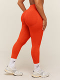 Gymshark Lift Seamless 2.0 Mid-Rise Leggings — Bold Orange — 1
