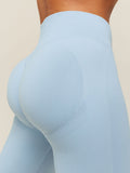 Gymshark Lift Seamless 2.0 Mid-Rise Leggings — Chilled Blue — 7