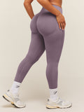 Gymshark Lift Seamless 2.0 Mid-Rise Leggings — Dusk Purple — 1