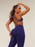 Gymshark Lift Seamless 2.0 Mid-Rise Leggings — Indigo Purple — 6