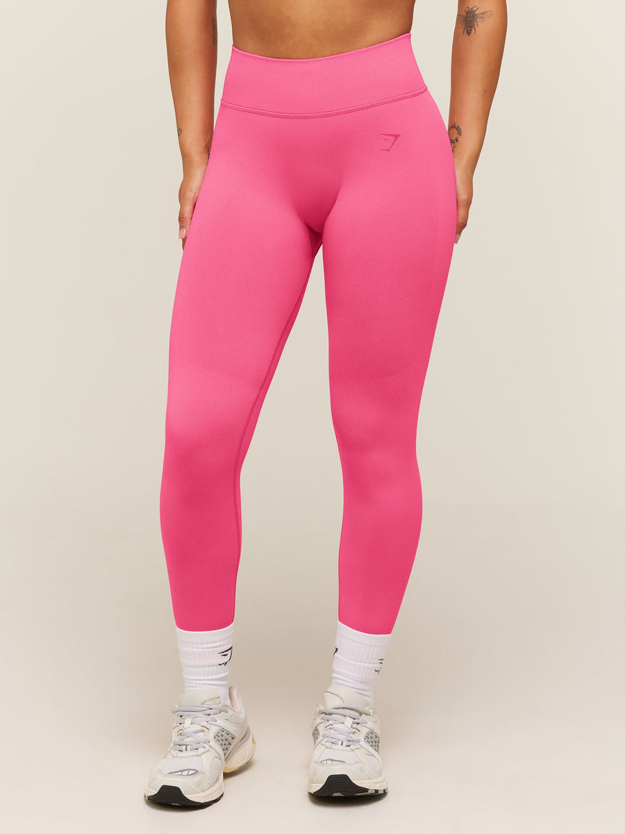 Gymshark Lift Seamless 2.0 Mid-Rise Leggings — Physical Pink — 2
