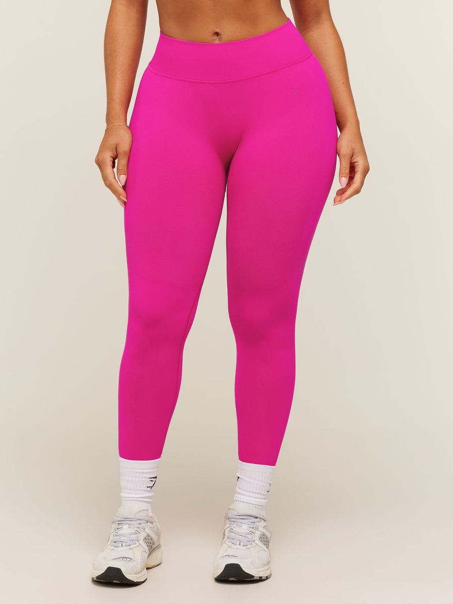 Gymshark Lift Seamless 2.0 Mid-Rise Leggings — Super-Set Pink — 2