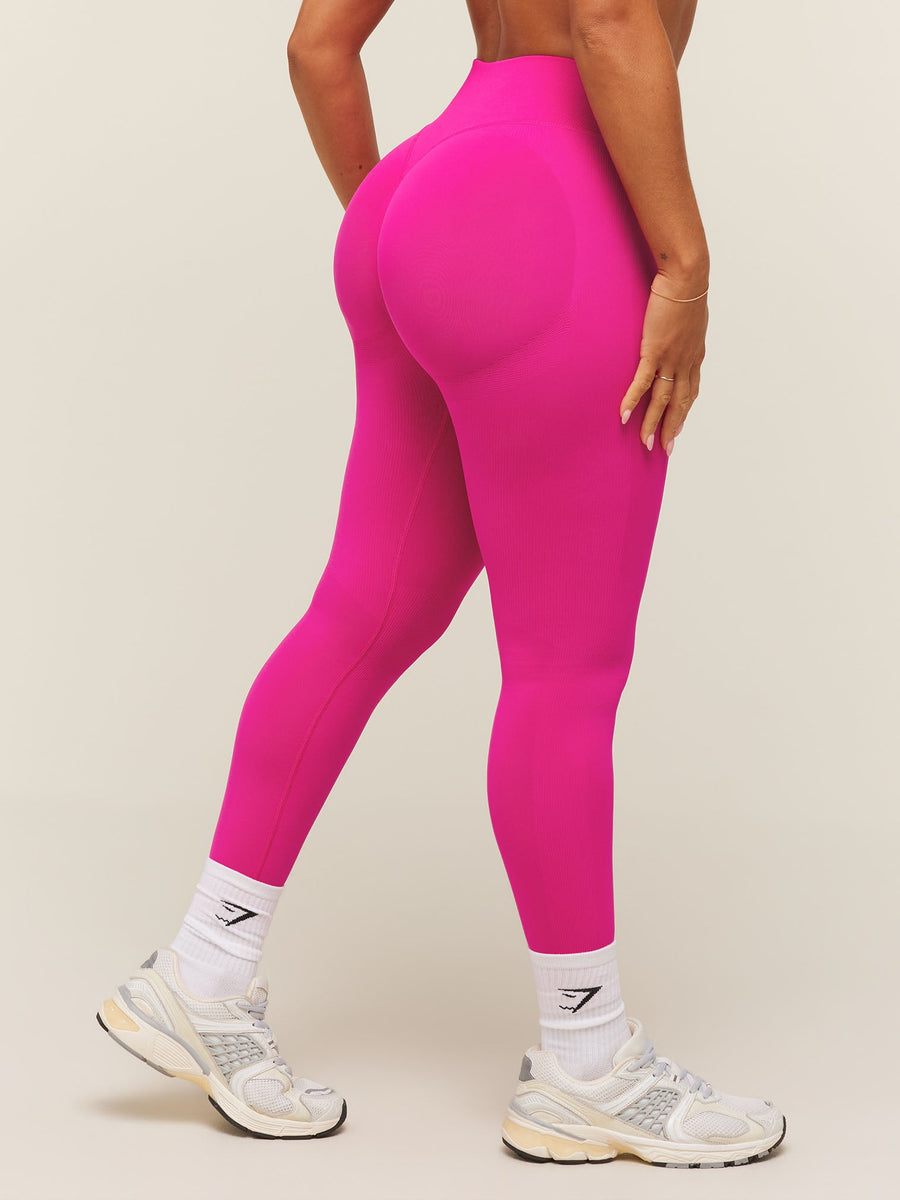 Gymshark Lift Seamless 2.0 Mid-Rise Leggings — Super-Set Pink — 1