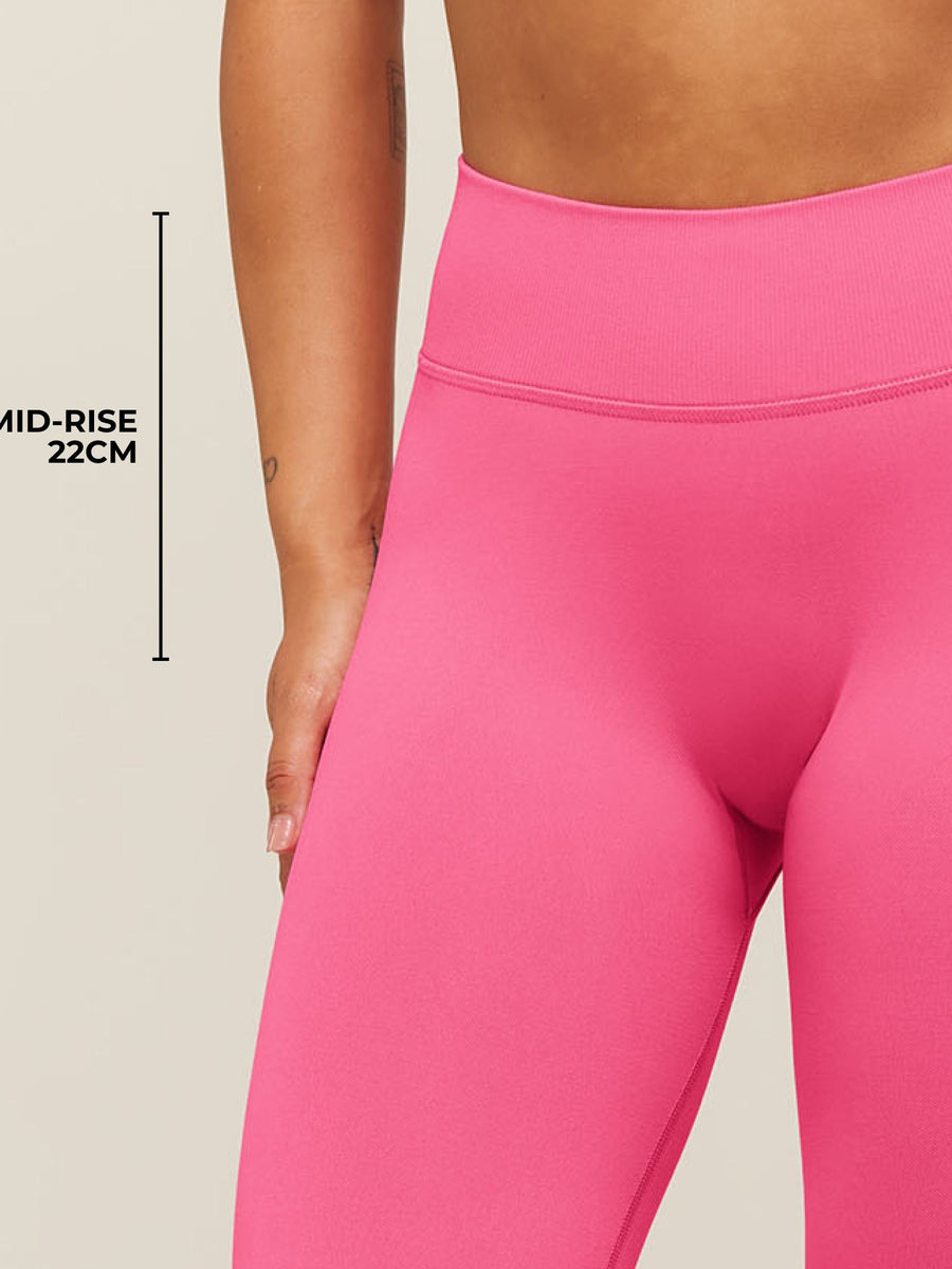 Gymshark Lift Seamless 2.0 Mid-Rise Leggings — Physical Pink — 4