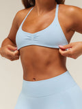 Gymshark Lift Seamless 2.0 Mid-Rise Shorts — Chilled Blue — 7