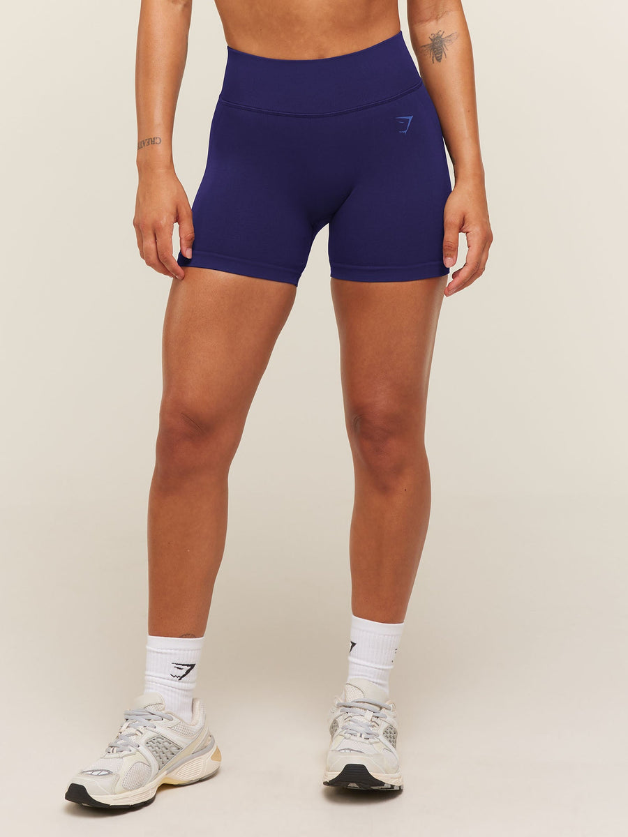 Gymshark Lift Seamless 2.0 Mid-Rise Shorts — Indigo Purple — 1