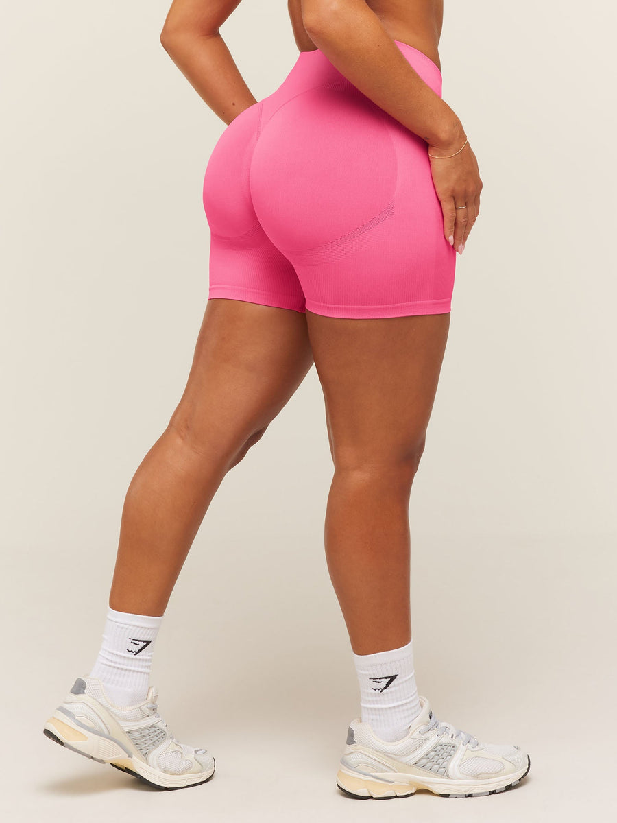 Gymshark Lift Seamless 2.0 Mid-Rise Shorts — Physical Pink — 5