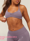 Gymshark Lift Seamless 2.0 Sports Bra — Dusk Purple — 3