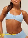 Gymshark Lift Seamless 2.0 Sports Bra — Chilled Blue — 3