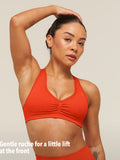 Gymshark Lift Seamless Sports Bra — Bold Orange — 4