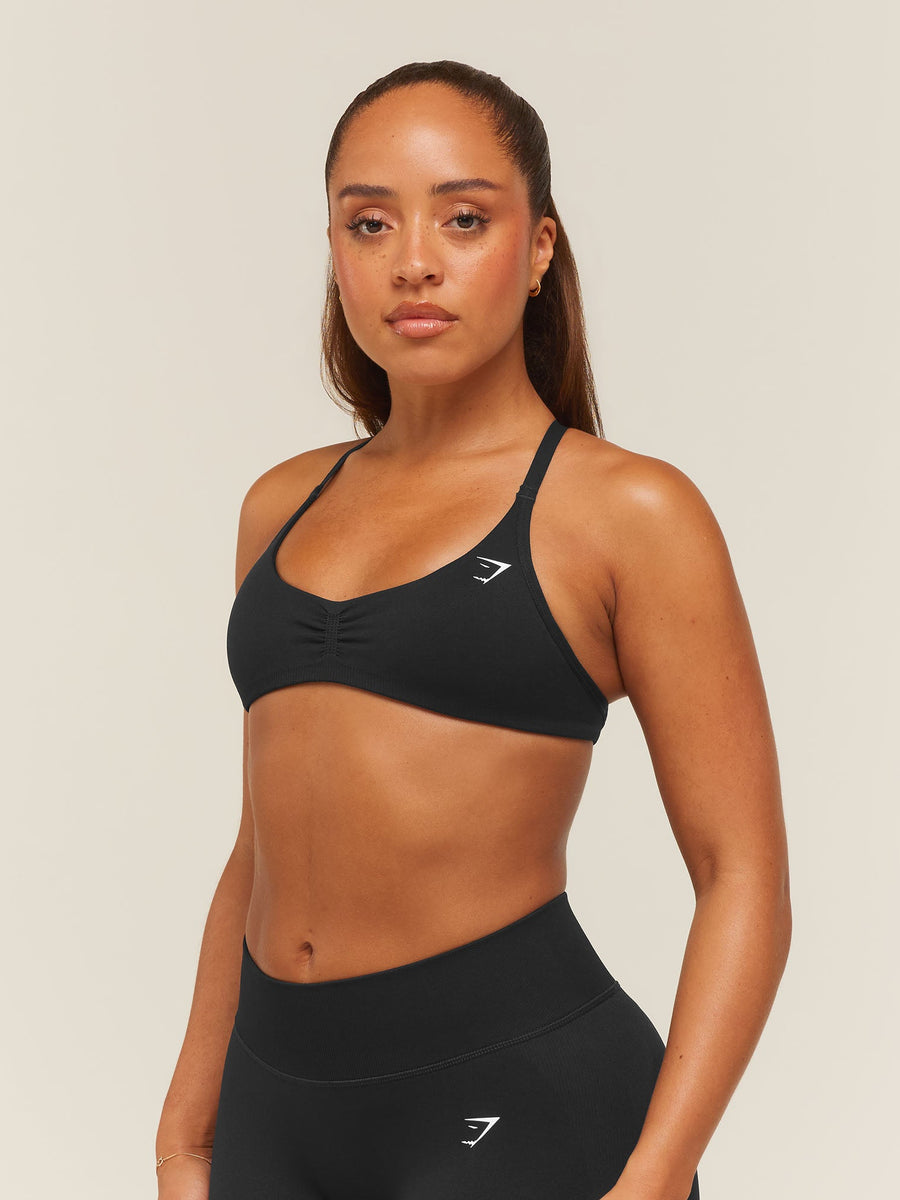 Gymshark Lift Seamless 2.0 Sports Bra — Black — 4