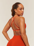 Gymshark Lift Seamless 2.0 Sports Bra — Bold Orange — 2
