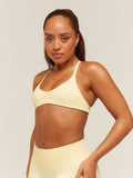 Gymshark Lift Seamless 2.0 Sports Bra — Butter Yellow — 4