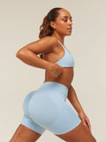 Gymshark Lift Seamless 2.0 Sports Bra — Chilled Blue — 7
