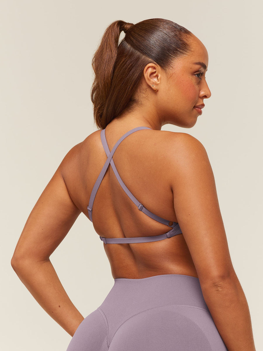 Gymshark Lift Seamless 2.0 Sports Bra — Dusk Purple — 2
