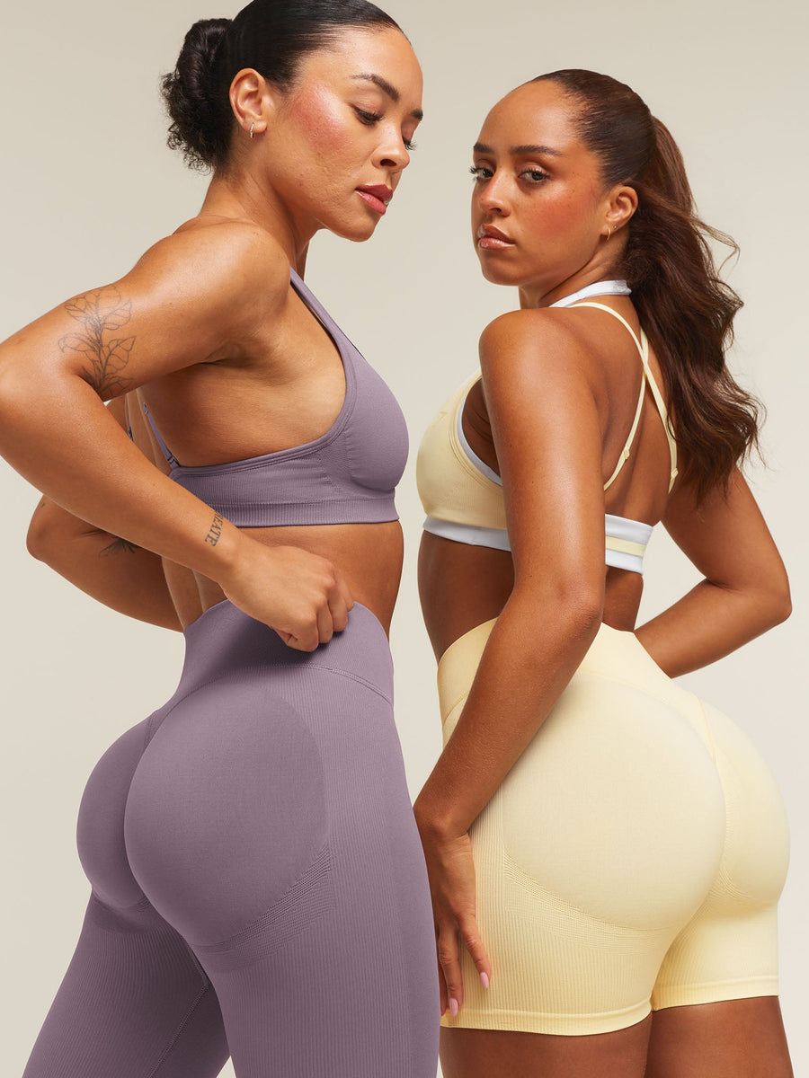 Gymshark Lift Seamless 2.0 Sports Bra — Dusk Purple — 6