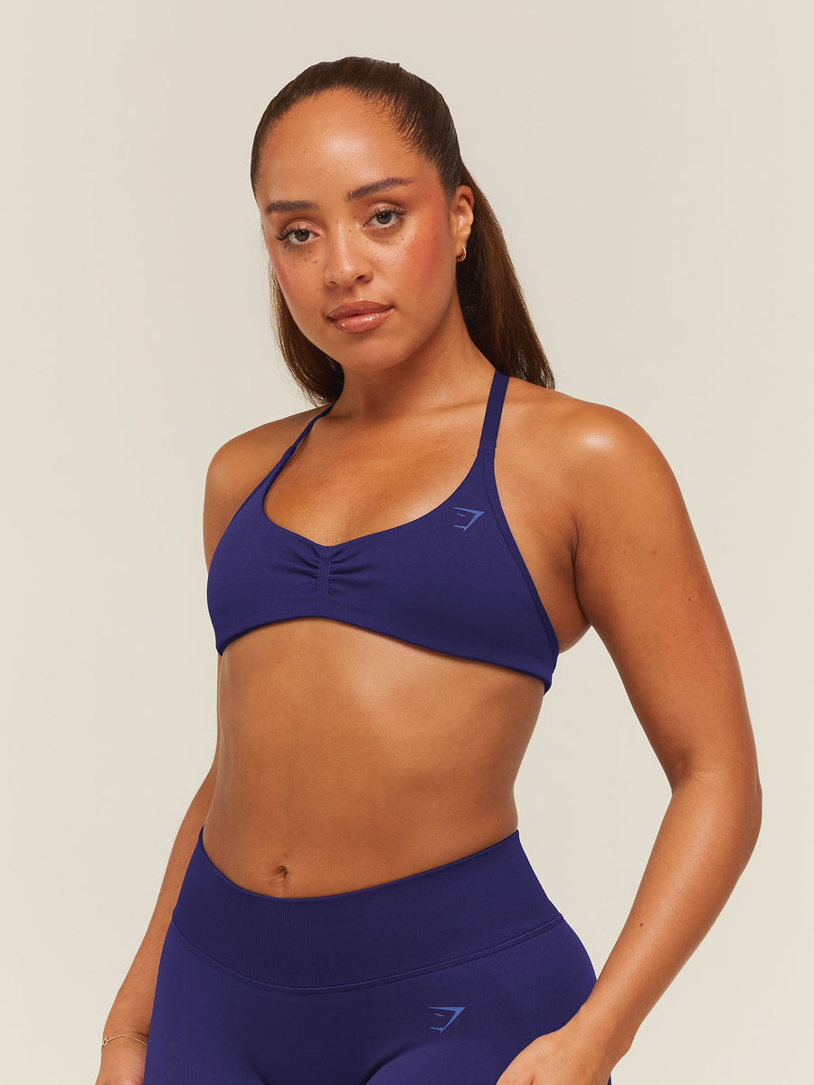 Gymshark Lift Seamless 2.0 Sports Bra — Indigo Purple — 4