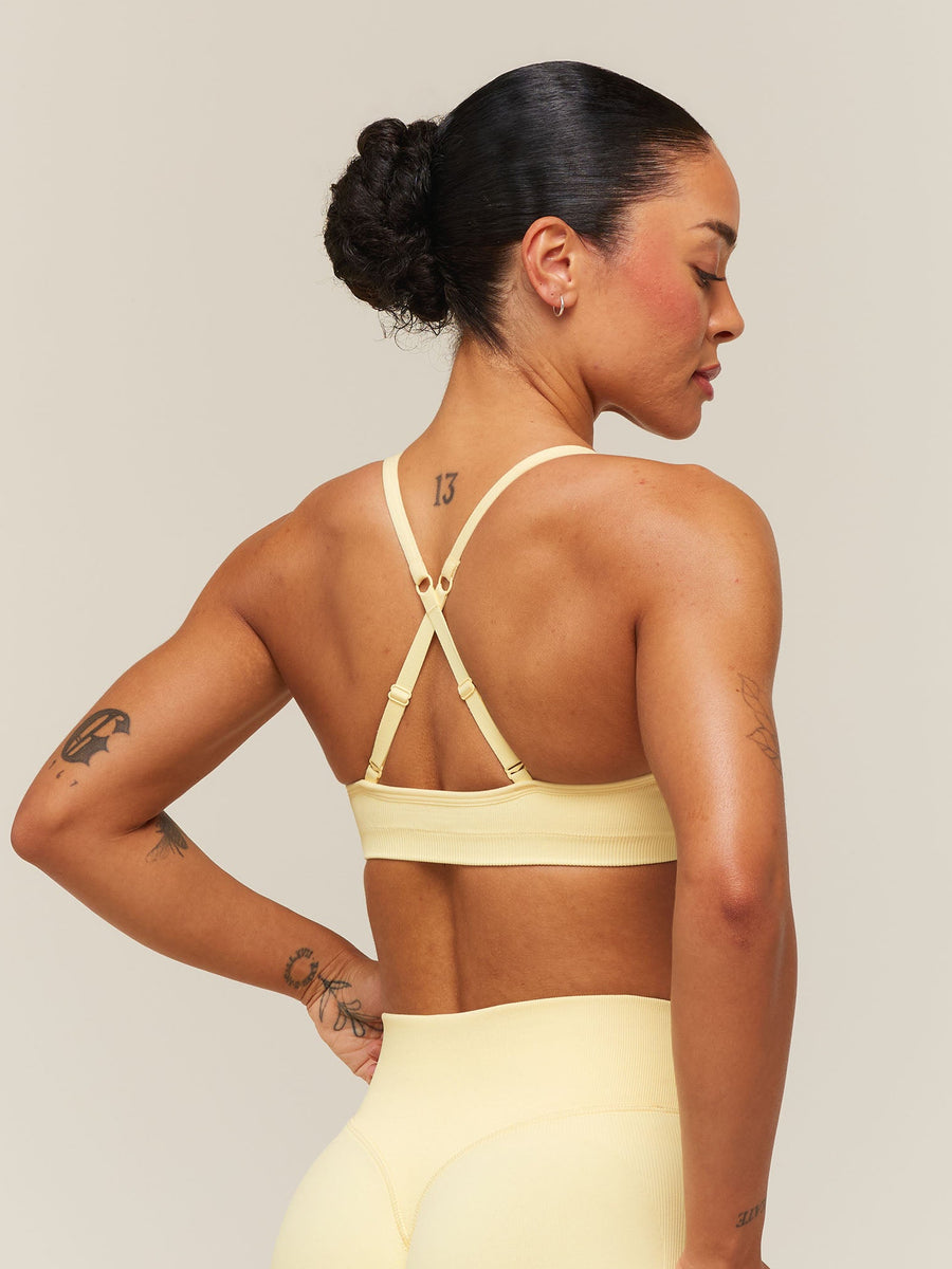 Gymshark Lift Seamless Sports Bra — Butter Yellow — 2