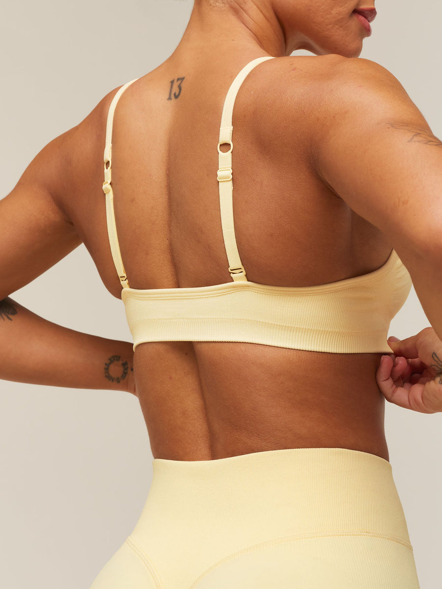 Gymshark Lift Seamless Sports Bra — Butter Yellow — 5