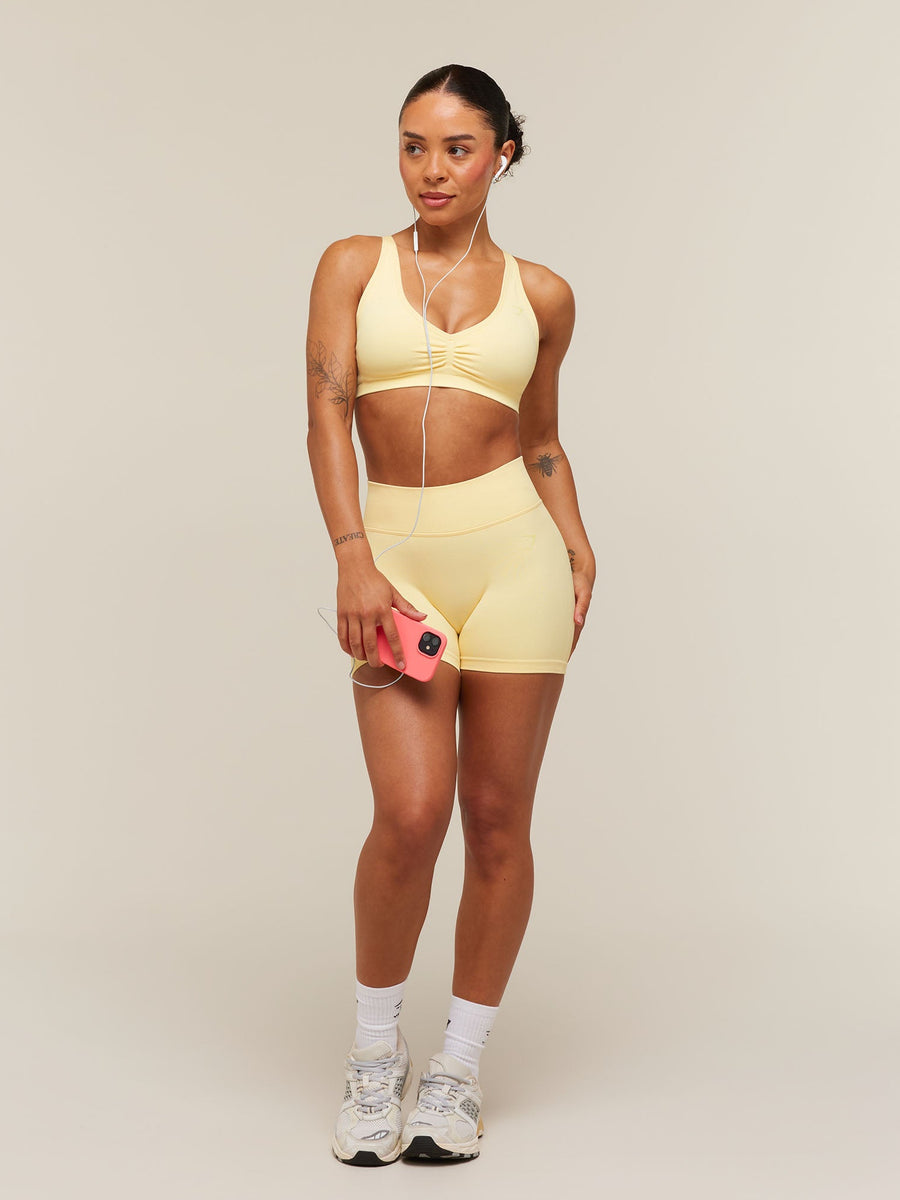 Gymshark Lift Seamless Sports Bra — Butter Yellow — 7