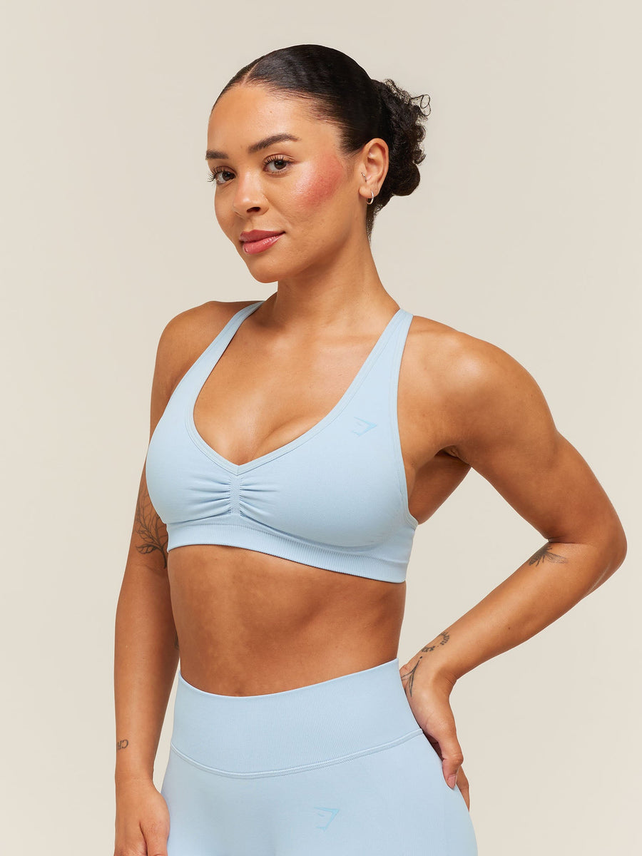 Gymshark Lift Seamless Sports Bra — Chilled Blue — 2