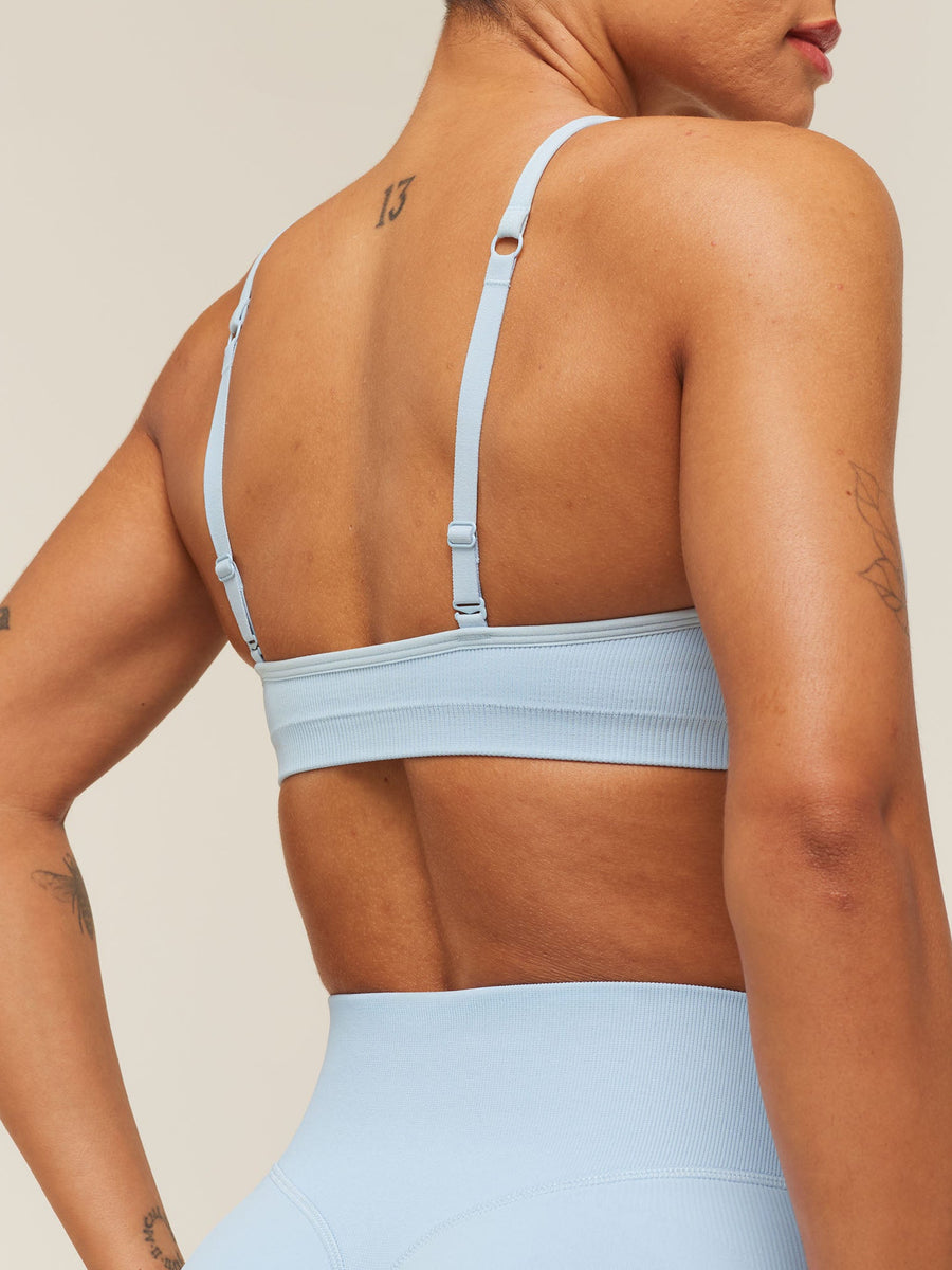 Gymshark Lift Seamless Sports Bra — Chilled Blue — 5