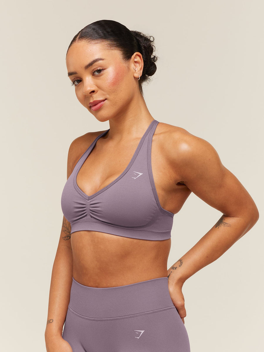 Gymshark Lift Seamless Sports Bra — Dusk Purple — 4