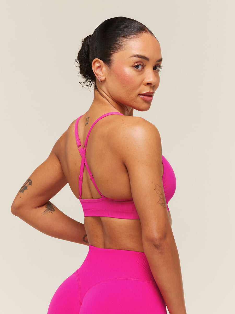 Gymshark Lift Seamless Sports Bra — Super-Set Pink — 2