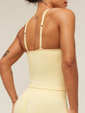 Gymshark Lift Seamless Tank with Shelf — Butter Yellow — 6