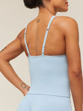Gymshark Lift Seamless Tank with Shelf — Chilled Blue — 6