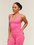 Gymshark Lift Seamless Tank with Shelf — Physical Pink — 4