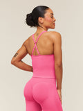 Gymshark Lift Seamless Tank with Shelf — Physical Pink — 2