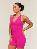 Gymshark Lift Seamless Tank with Shelf — Super-Set Pink — 4