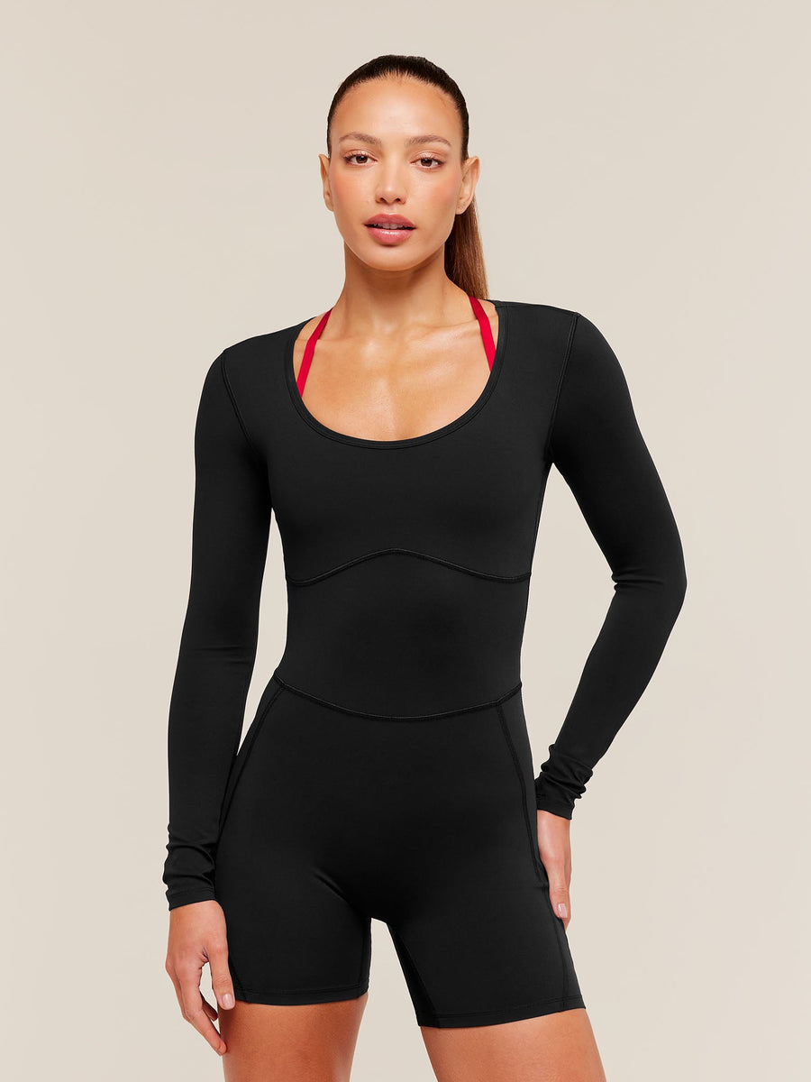Gymshark Lifting Dipped Waistband All-In-One — Black — 2