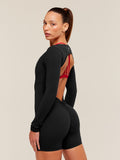 Gymshark Lifting Dipped Waistband All-In-One — Black — 3