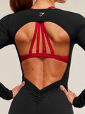 Gymshark Lifting Dipped Waistband All-In-One — Black — 5
