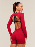 Gymshark Lifting Dipped Waistband All-In-One — Carmine Red — 1