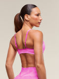 Gymshark Adapt Animal X Whitney Seamless Twist Front Bra — Sour Pink/Vibrant Pink — 3